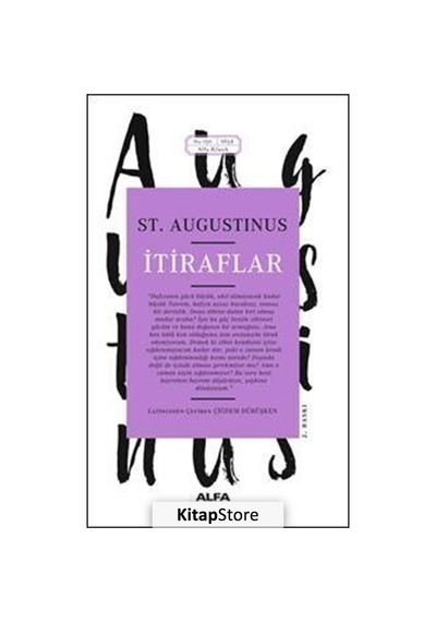 İtiraflar - Saint Augustinus - Alfa Yayıncılık