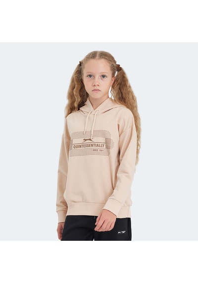 Slazenger LAYO Çocuk Kapüşonlu Camel Sweatshirt