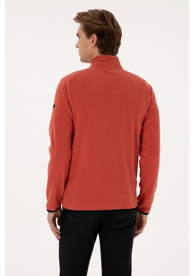 U.S. Polo Assn. Erkek Regular Fit Gül Kurusu Polar Örme Hırka 50313779-VR026
