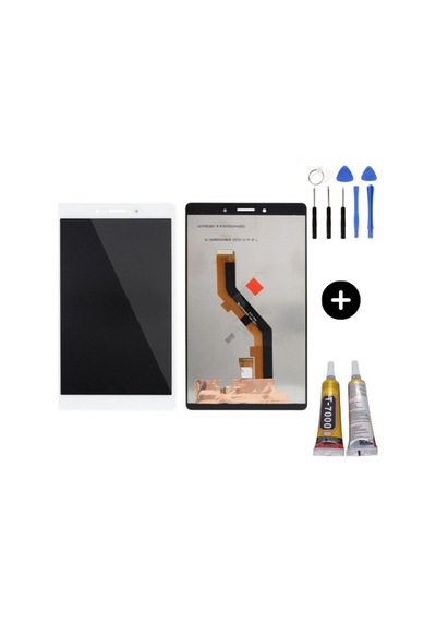 Samsung Galaxy Tab A8 Sm-t295 Uyumlu A Kalite Dokunmatik Set Beyaz + Montaj Seti