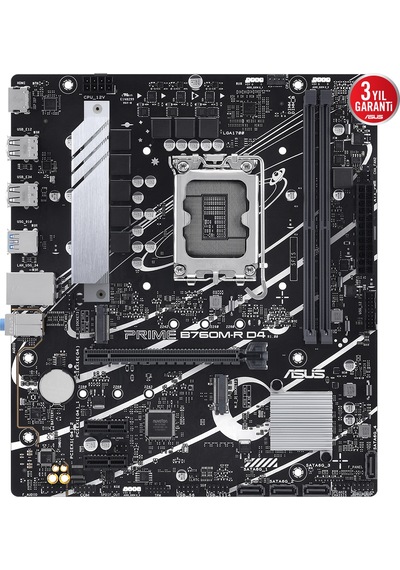 Asus Prıme B760m-r D4 Intel B760 Soket 1700 Ddr4