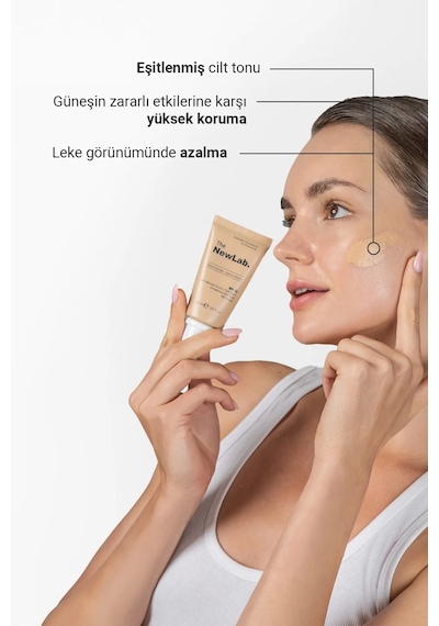 The NewLab Akne Ve Leke Karşıtı Cilt Tonu Eşitleyici Spf 30 Bb Krem-niacinamide+alpha Arbutin