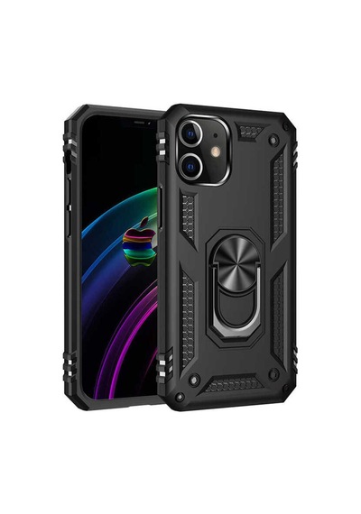 Apple Uyumlu iPhone 12 Mini Uyumlu Zore Vega Kılıf-siyah -
