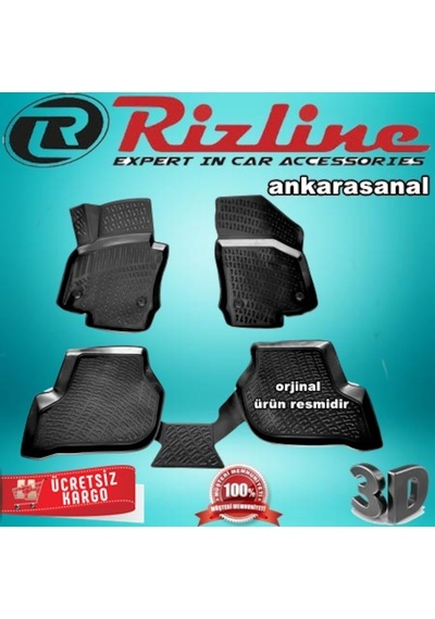 Rizline Seat Leon 3D Paspas Havuzlu Siyah Hb 2006-2012 Arası N11.7055