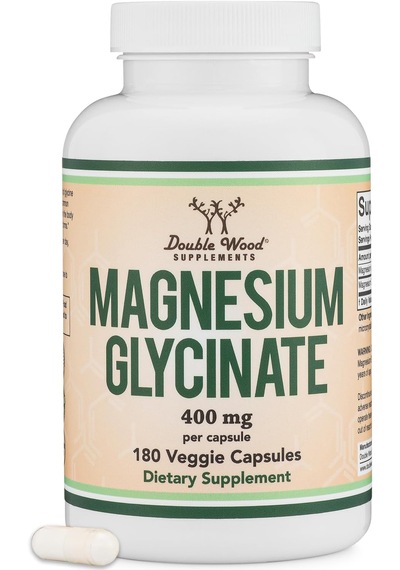 Double Wood Magnesium Magnezyum Glycinate 180 Caps