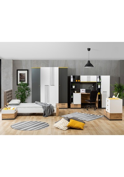Genç Odası, Relax Genç Odası 6 Lı Takım Beyaz