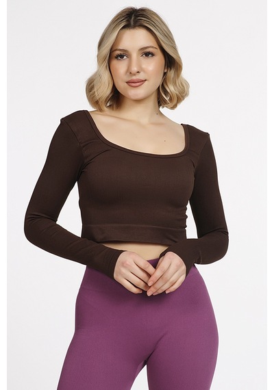Doremi Seamless Straplez Uzun Kollu Fitilli Büstiyer 001