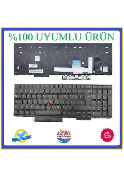 Lenovo Uyumlu Thinkpad L590 Klavye Siyah Tr