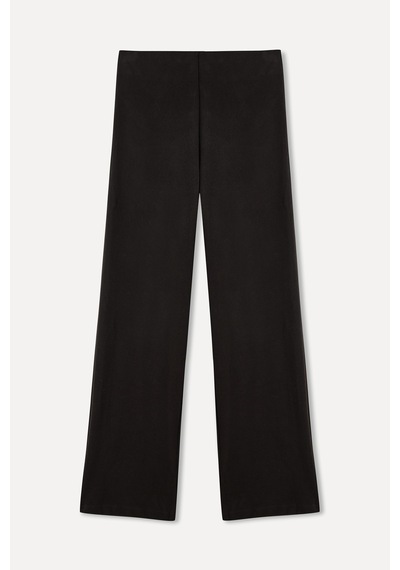 Mudo Kadın Kadın Kahverengi Wide Leg Örme Pantolon 1264856