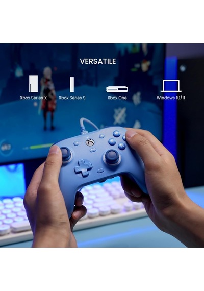 Xbox Series X S, Xbox One Ve Windows 10/11 İçin G7 Se Kablolu Oyun Kumandası, Hall Efektli Joysticks/hall Trigger, 3,5 Mm Ses Jakı Mavi Diğer