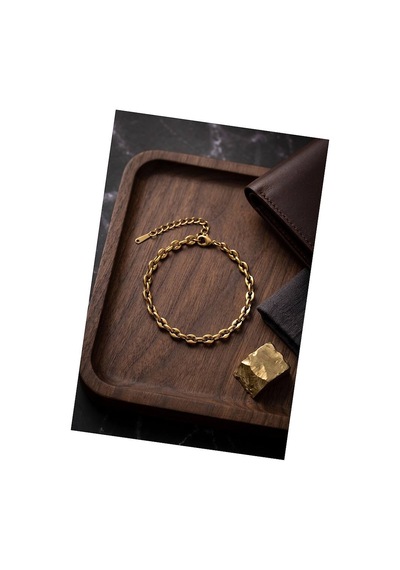 316l Çelik Gold Renk Rolo Zincir Model Erkek Bileklik Tj-eb3839 Evimdeyokyok