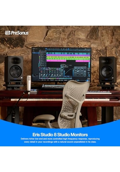 Eris Studio 8 8" 2-yollu Aktif Stüdyo Monitor, Ebm Waveguide