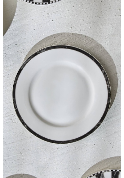 Karaca Damalı Çizgi Porselen Pasta Tabağı 19 cm