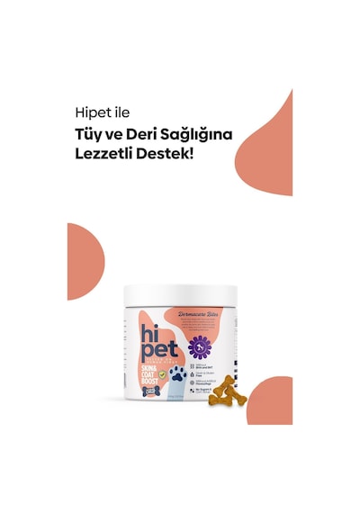 HiPet Deri ve Tüy Çiğnenebilir Tablet