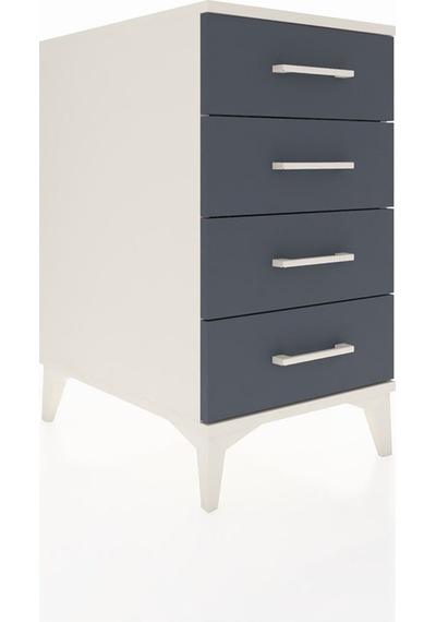 Kronos Komodin 4 Çekmeceli 44x59x80 Aytaşı-antrasit Aytaşı