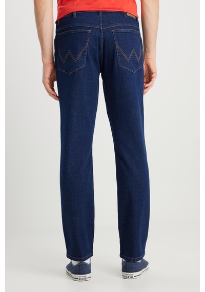 Wrangler Texas Slim Denim Pantolon Dark Indigo Çok Renkli