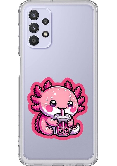 Samsung Galaxy A32 Uyumlu Şeffaf Kılıf New Minies 4 Tasarımlı