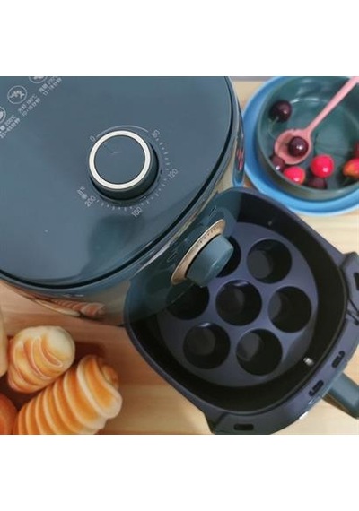 7 Gözlü Silikon Çok Amaçlı Airfryer Muffin Cupcake Kek Ve Çörek Pişirme Kalıbı Çok Renkli