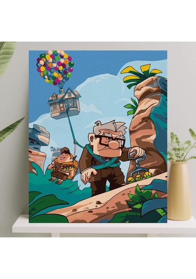 Sayılarla Boyama Tuval Seti Fırça Boya Dahil Çıtalı 40x50 Cm - Up Genel