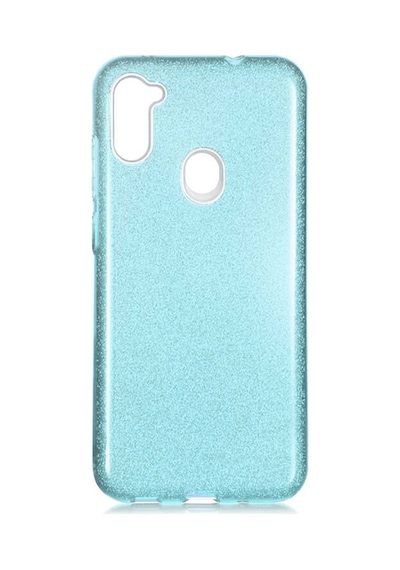 Samsung Uyumlu Galaxy A11 Kılıf Zore Shining Silikon-Kırmızı