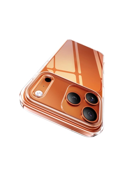 Fibaks iPhone 17 Pro Uyumlu Kılıf Renksiz Şeffaf Kamera Korumalı Yumuşak Darbe Emici Ince Esnek Silikon Kapak