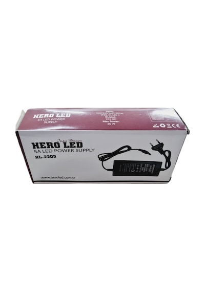 Adaptör Hero Led 12v 5a Fişli Adaptör Güçlü, Güvenli Ve Pratik