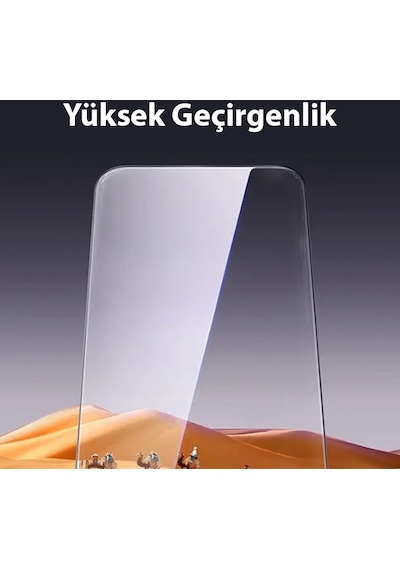 Baseus Schott Apple iPhone 15 Pro Max Uyumlu Hd Ful Koruma Cam Ekran Koruyucu