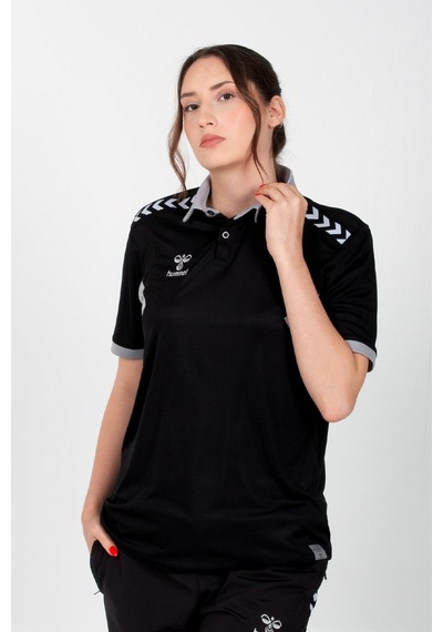 Hummel Otantik Polo Yaka Kamp Tişört Siyah