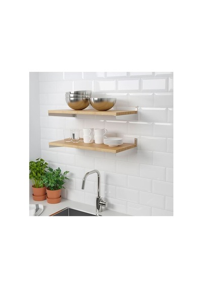 Ikea Kungsfors Duvar Rafı, Bambu, 60x30 Cm