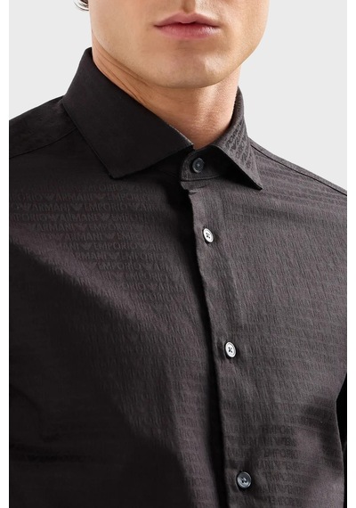 Emporio Armani Erkek Gömlek 6d1c86 1nıuz F018 Siyah
