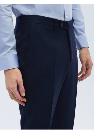 Kip Lacivert Düz Dokuma Fitted Fit Klasik Pantolon 400053 Lacivert