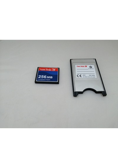 Sandisk 256 Mb Compact Flash Kart+ Pcmcıa Adatör