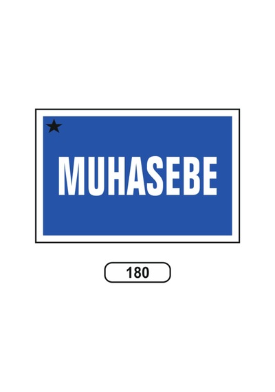 Muhasebe Uyarı Ikaz Levhası