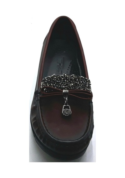 Punto 572082 Bordo Dolgu Taban Bayan Ayakkabısı Bordo