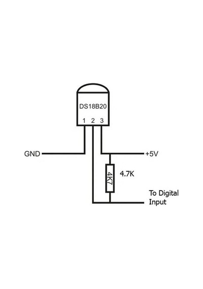 Ds18b20 Sıcaklık Isı Sensörü Dijital Termometre Ic -55c 125c To-92 -0.5c Hassasiyet 9/12 Bit Adc