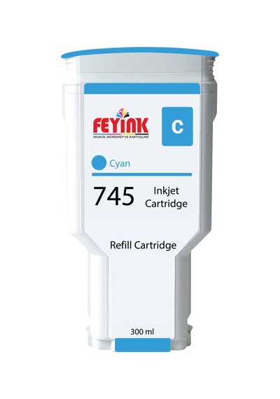 Feyink Hp 745 Cyan C Mürekkep Dolumlu Feyink Kartuş