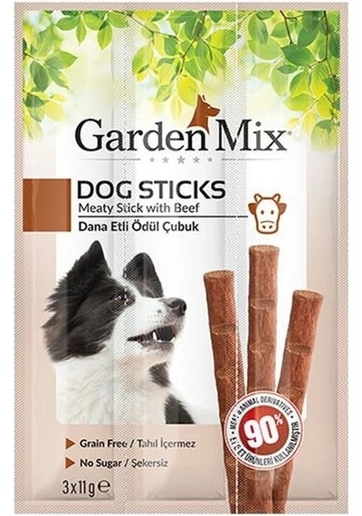 Garden Mix Dana Etli Stick Köpek Ödül Maması 1 Adet 3x11 Gr