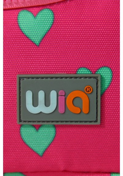 Wia Kids Kalp Desenli Kız Çocuk Beslenme Çantası Pembe
