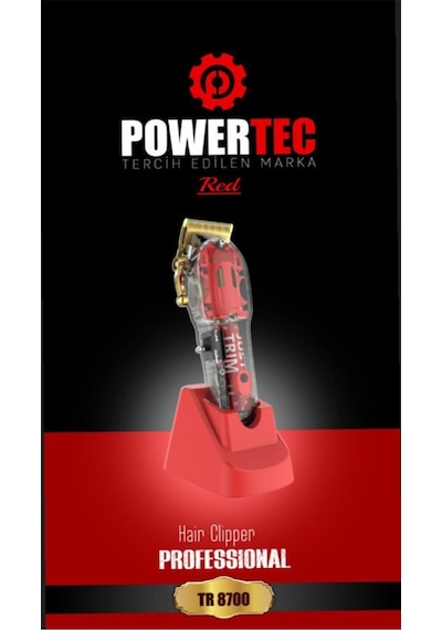 Powertec TR-8700 Saç Sakal Tıraş Makinesi (Black)