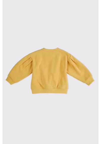 Kız Bebek Sarı Sweatshirt Çok Renkli