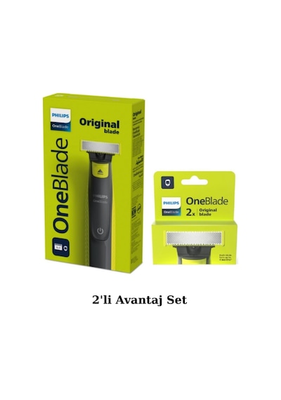 Philips Qp2724/20 5'i1 Arada Tarak Oneblade Yüz Ve Vücut Şekilendirici Qp220 3'lü Yedek Bıçak Avantaj Set 3 - 4 Saat