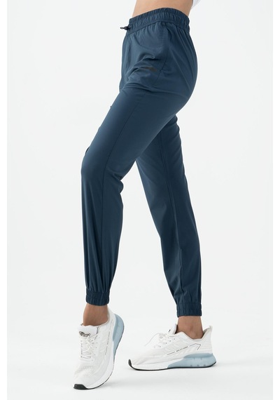 Maraton Active Regular Kadın Dönüşlü Lastik Paça Fitness Navy Pantolon 22174-navy Lacivert