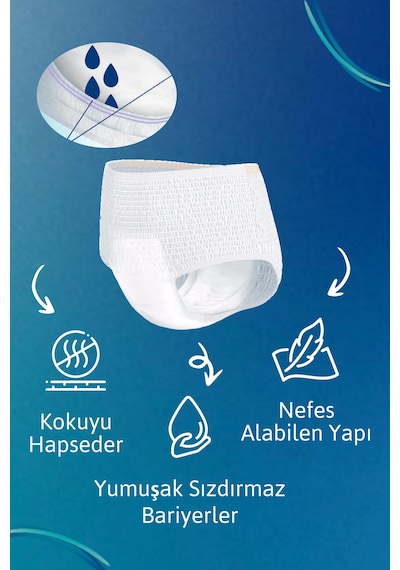 Tena Proskin Gece Emici Külot L 7.5 Damla, 30 Lu 2 Paket 60 Adet