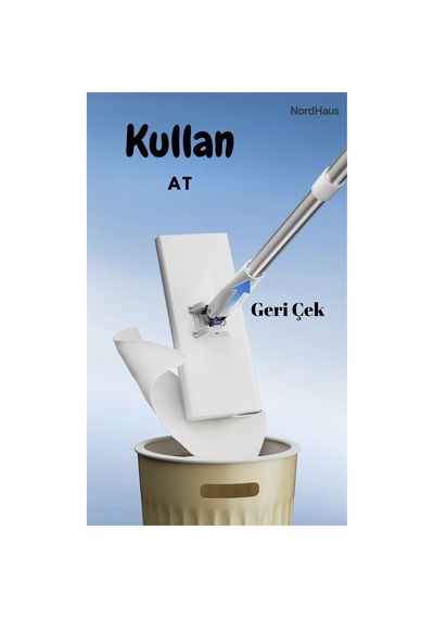 One Click Mop Camlar İçin Tüm Bezleri Kendi Alabilen Otomatik Mop Kullan At Bezler Için