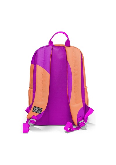 Tr Koyu Pembe Turuncu Desenli 3'lü Okul Çanta Seti Set0123684 - Kız Genel