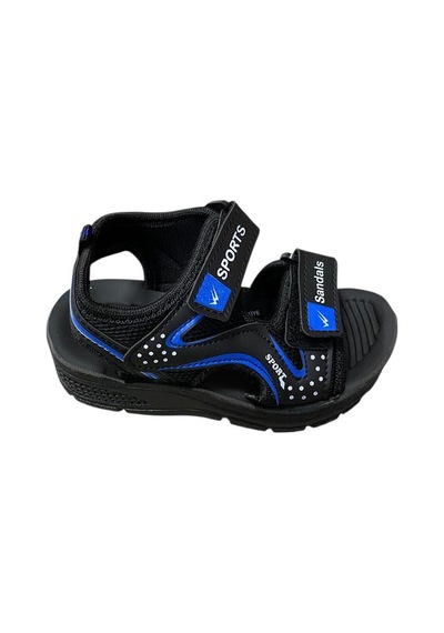 Şahgül Çocuk Yazlık Sandalet Siyah Mavi Beyaz - 710504864 Siyah Mavi Beyaz