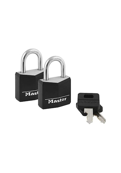 Master Lock Kapalı Alüminyum Asma Kilitler, Anahtarlı Küçük Kilit