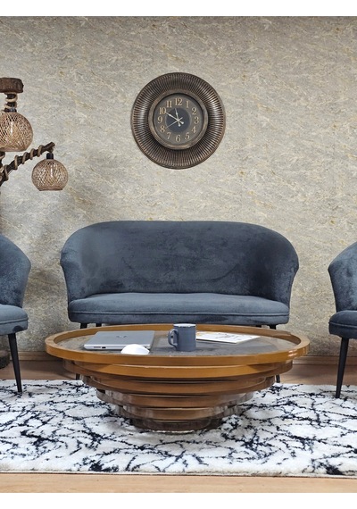 Zafir Teddy Takım Siyah Boyalı Sivriltme Ayak Çay Seti Koltuk - Berjer , Balkon, Salon, Ofis Füme Zafir Teddy Takım Siyah Boyalı Sivriltme Ayak Çay Seti Koltuk - Berjer , Balkon, Salon, Ofis Füme