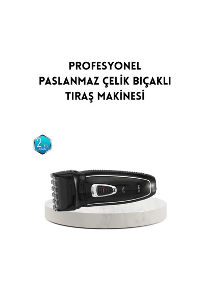Unisex Şarjlı Saç Ve Sakal Kesme Makinesi Sessiz Motor, 1 12 Mm Ayarlanabilir Başlık -