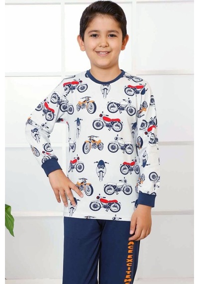 Alimer Erkek Çocuk Uzun Kollu Pijama Takımı Edy5160Uk-I